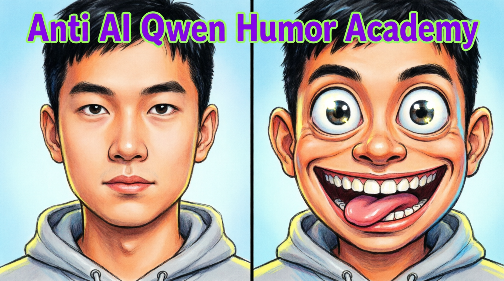 Anti AI Qwen Humor Academy